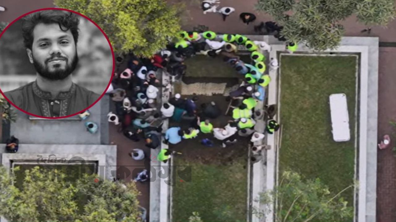 জাতীয় কবি নজরুলের সমাধির পাশে চিরনিদ্রায় শায়িত শহীদ ওসমান হাদি