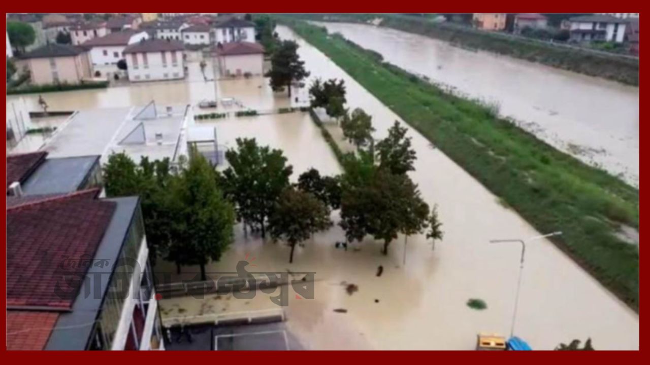উত্তর ইতালিতে বন্যা ও ঝড়ের তাণ্ডব: পানির নিচে বহু এলাকা, উদ্ধার অভিযান জোরদার