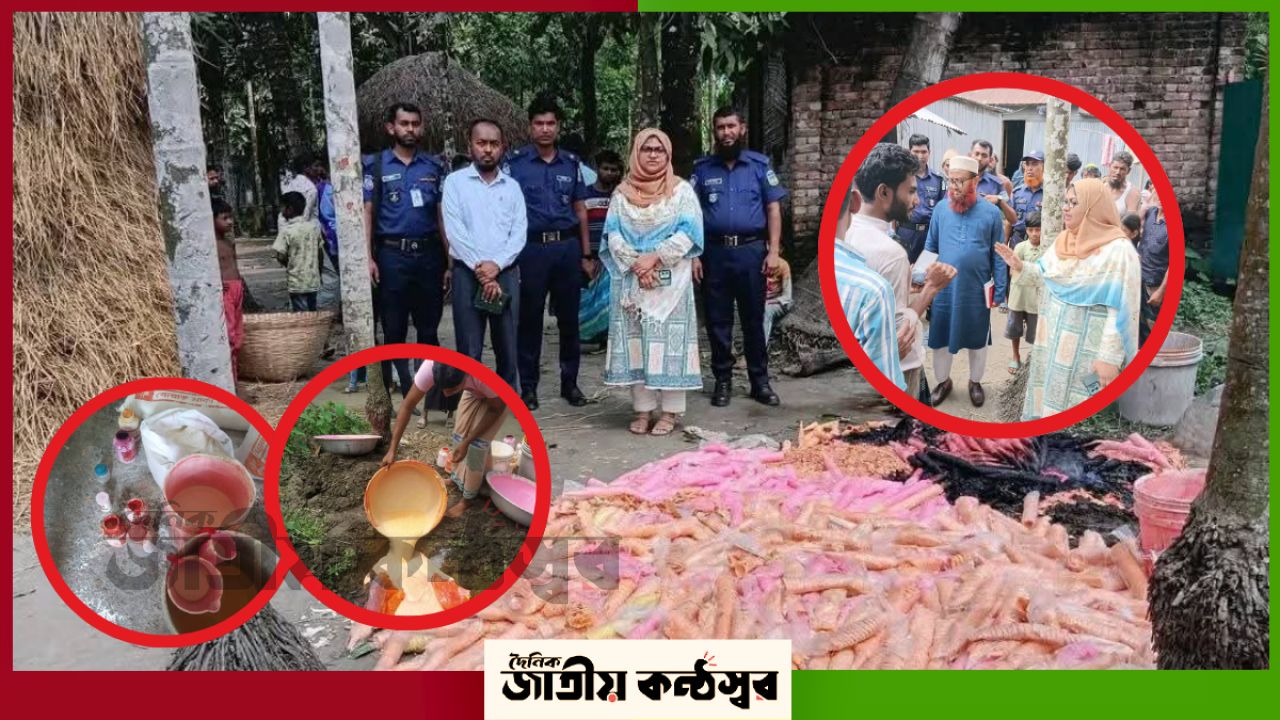 ক্ষতিকর রং মিশিয়ে আইসক্রিম প্রস্তুত: নকলায় মোবাইল কোর্টের অভিযানে ৩০ হাজার টাকা জরিমানা